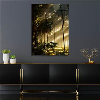 Dikey Doğa Temalı Cam Tablo 268