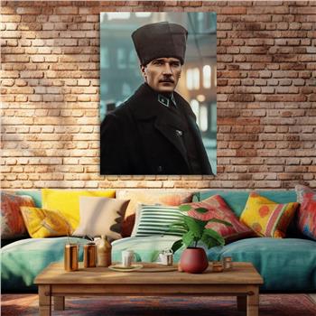 Dikey VatanTemalı Cam Tablo 279