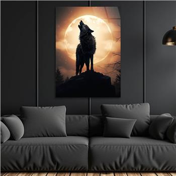 Dikey Doğa Temalı Cam Tablo 431