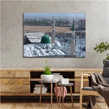 Religiöses Thema auf bedrucktem Glas