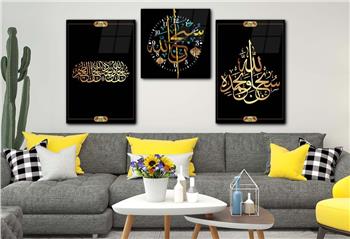 Ensemble de Tableaux et d’horloge 2 pièce sur le thème religieux