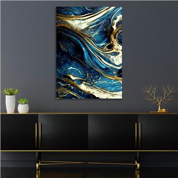 Dikey Sanat Temalı Cam Tablo 557