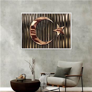 Aluminum-Framed National-Themed Tempered Glass Wall Art 090