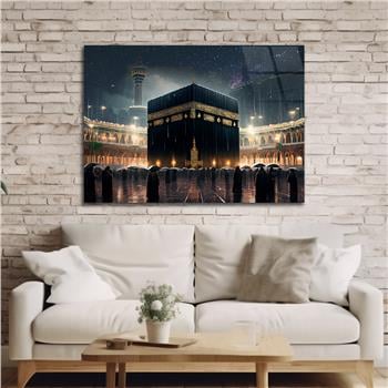 Yatay Dini Temalı Cam Tablo 182