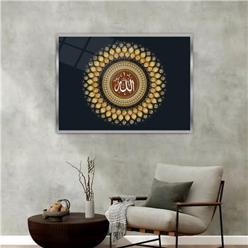 لوحة زجاجية ديني مع اطار ألمنيوم