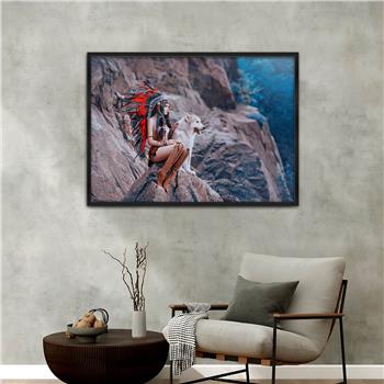 bedrucktes Glas mit Aluminiumrahmen und Natur Themen 