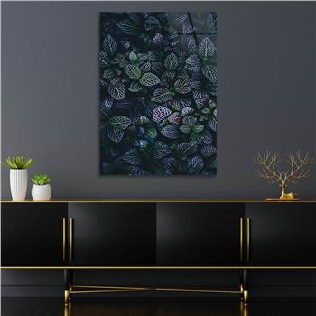 Dikey Sanat Temalı Cam Tablo 404