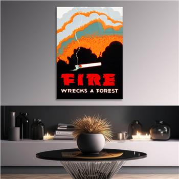 Dikey Sanat Temalı Cam Tablo 498