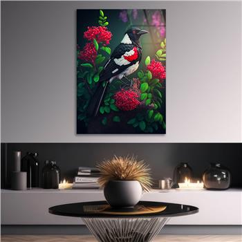 Dikey Doğa Temalı Cam Tablo 248