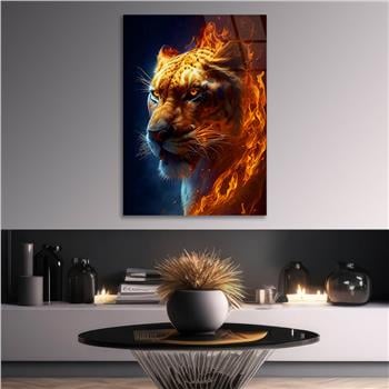 Dikey Doğa Temalı Cam Tablo 326