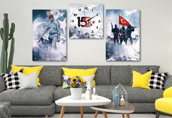 Nation Thematisches 2-teiliges bedrucktes Glas und Uhrenset