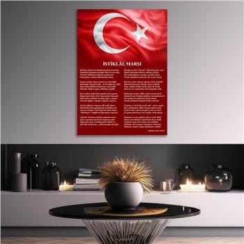 Dikey VatanTemalı Cam Tablo 186