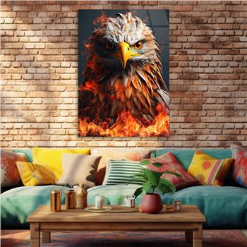 Dikey Doğa Temalı Cam Tablo 233