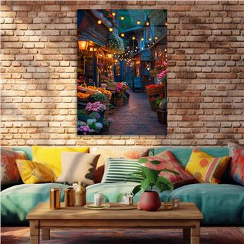 Dikey Doğa Temalı Cam Tablo 283