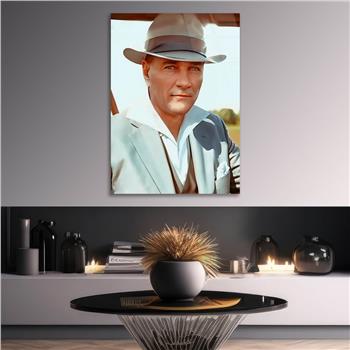 Dikey VatanTemalı Cam Tablo 265