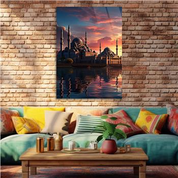 Dikey Dini Temalı Cam Tablo 292