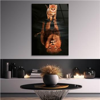 Kunst Thema auf bedrucktem Glas