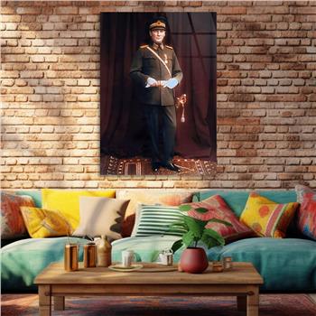 Dikey VatanTemalı Cam Tablo 213