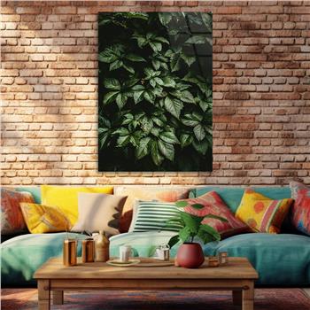 Dikey Sanat Temalı Cam Tablo 488