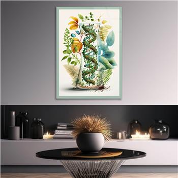 Dikey Sanat Temalı Cam Tablo 395