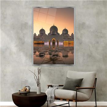 Alüminyum Çerçeveli Dini Temalı Cam Tablo 018