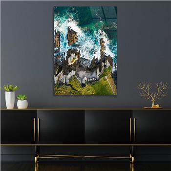 Kunst Thema auf bedrucktem Glas