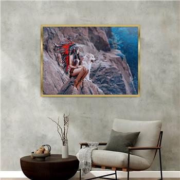 bedrucktes Glas mit Aluminiumrahmen und Natur Themen 