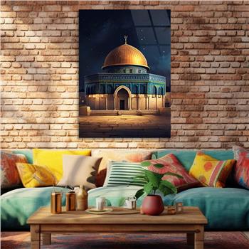 Dikey Dini Temalı Cam Tablo 250