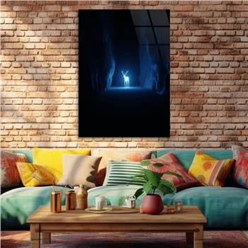 Kunst Thema auf bedrucktem Glas