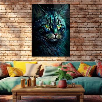 Dikey Doğa Temalı Cam Tablo 425