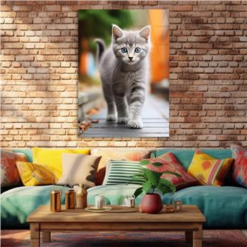 Dikey Doğa Temalı Cam Tablo 414