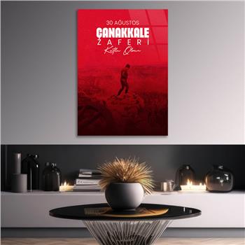 Dikey VatanTemalı Cam Tablo 154