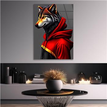 Dikey Sanat Temalı Cam Tablo 582