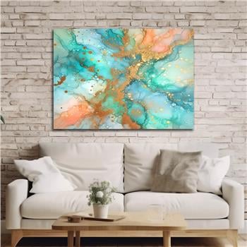 Horizontal Art-Themed Tempered Glass Wall Art 410