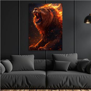 Dikey Doğa Temalı Cam Tablo 294