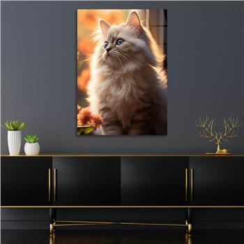 Dikey Doğa Temalı Cam Tablo 417