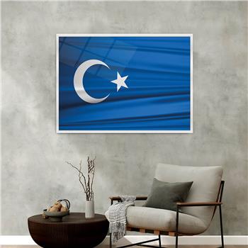 Aluminum-Framed National-Themed Tempered Glass Wall Art 066