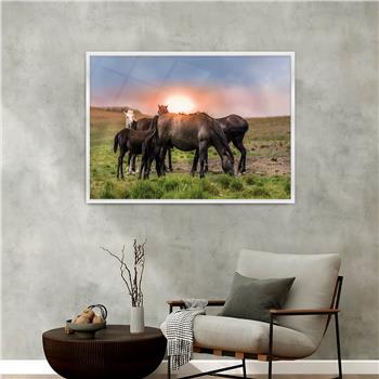 Aluminium Omlijste Kunst Thema Geharde Glasschilderij 068