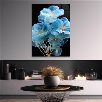 Dikey Sanat Temalı Cam Tablo 583