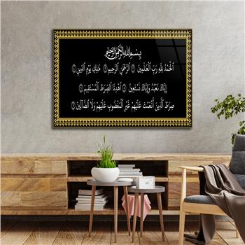 Religiöses Thema auf bedrucktem Glas