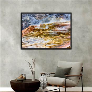 bedrucktes Glas mit Aluminiumrahmen und Natur Themen 