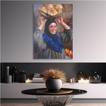 Kunst Thema auf bedrucktem Glas