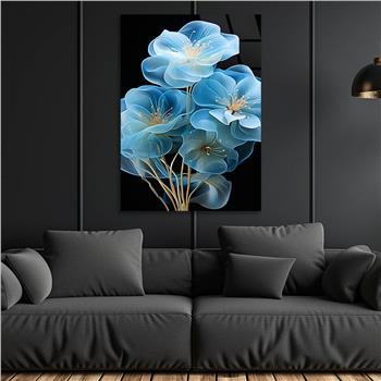 Dikey Sanat Temalı Cam Tablo 583