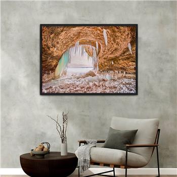 bedrucktes Glas mit Aluminiumrahmen und Natur Themen 