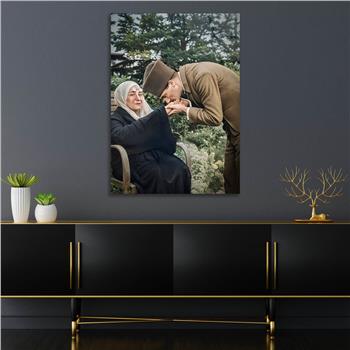 Dikey VatanTemalı Cam Tablo 227