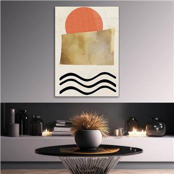 Kunst Thema auf bedrucktem Glas