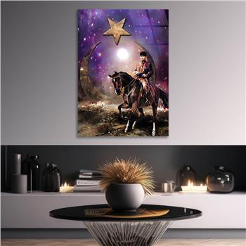 Dikey VatanTemalı Cam Tablo 207