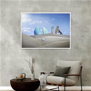 bedrucktes Glas mit Aluminiumrahmen und Kunst Themen 