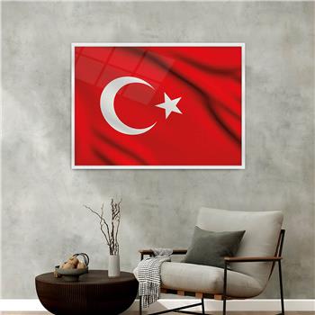 Aluminum-Framed National-Themed Tempered Glass Wall Art 059