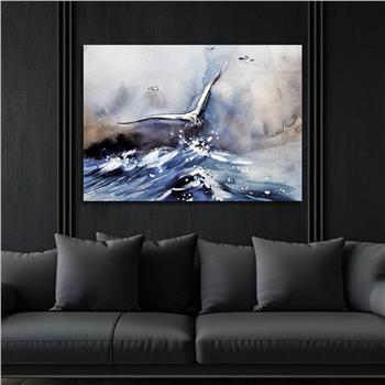 Horizontal Art-Themed Tempered Glass Wall Art 423